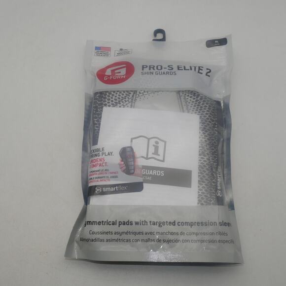 NEW G-Form Pro-S Elite 2 Shin Guards Adult Size XL Silver - Picture 2 of 4